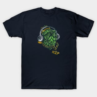 Craft Beer Hop head Humor Design Hip Hop T-Shirt